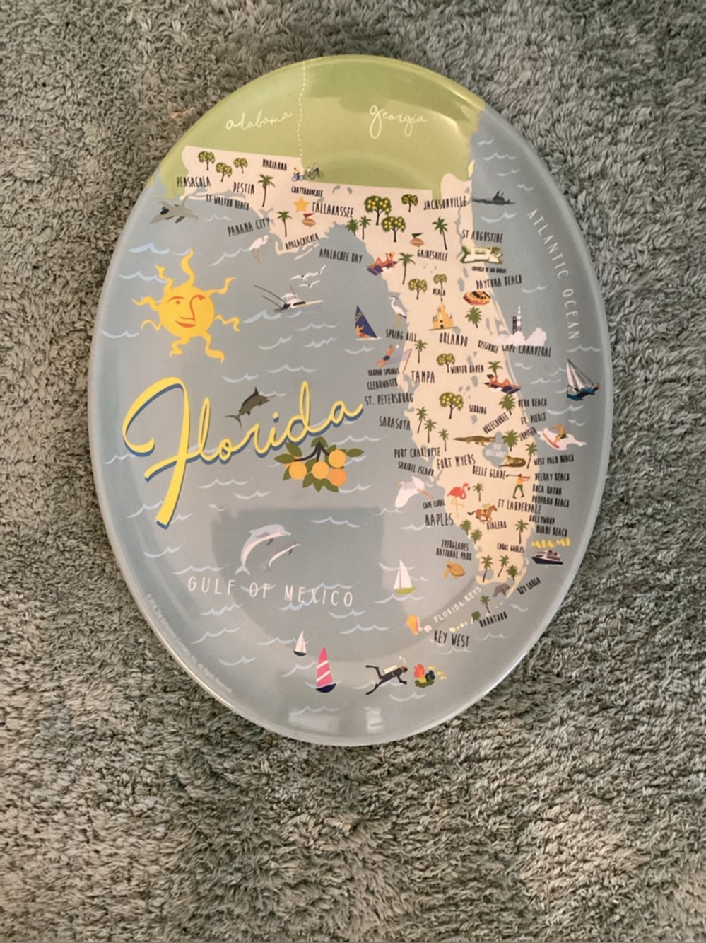 Galleyware Florida Melamine Oval Platter 16” X 12” - IEC